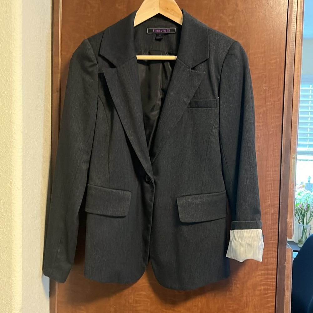 Dark gray blazer, forever 21, size small